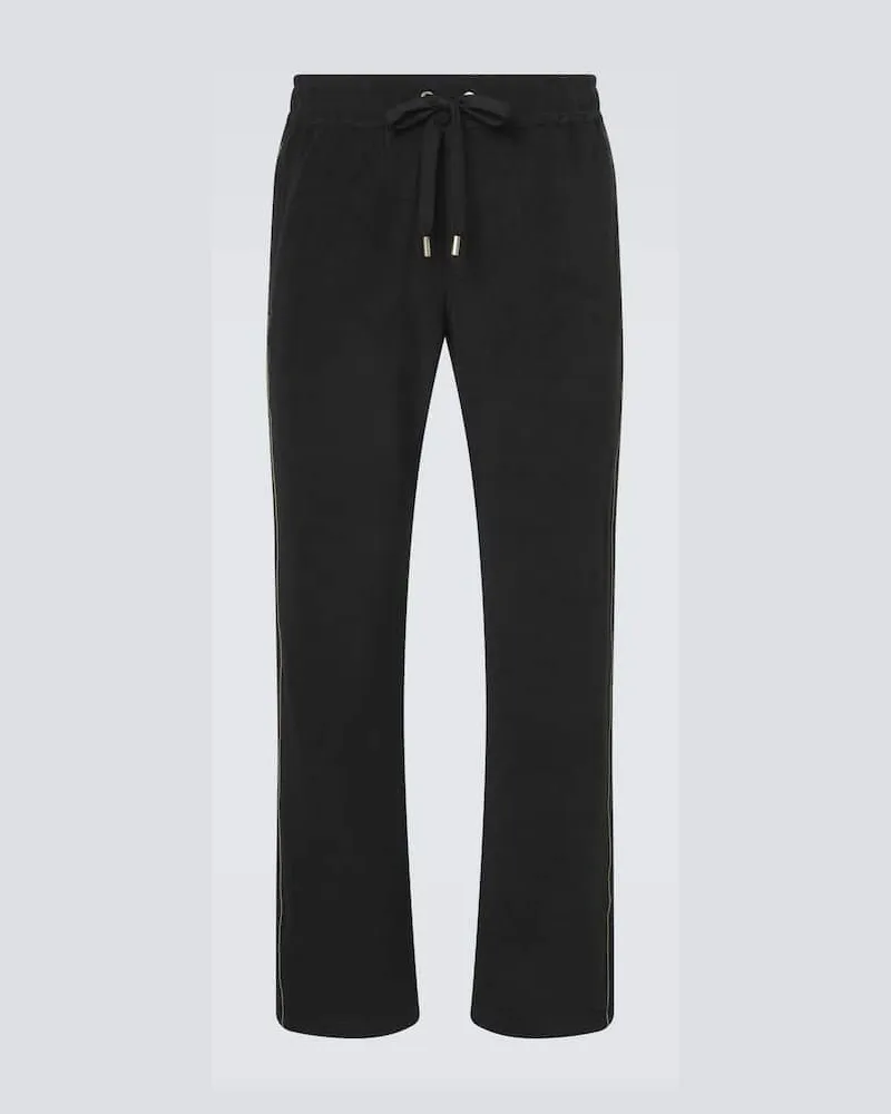Dolce & Gabbana Jogginghose aus einem Baumwollgemisch Schwarz