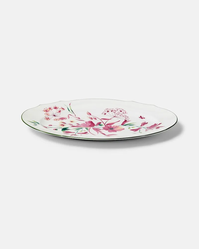 Ginori 1735 Servierplatte Florenza Duchessa Weiß