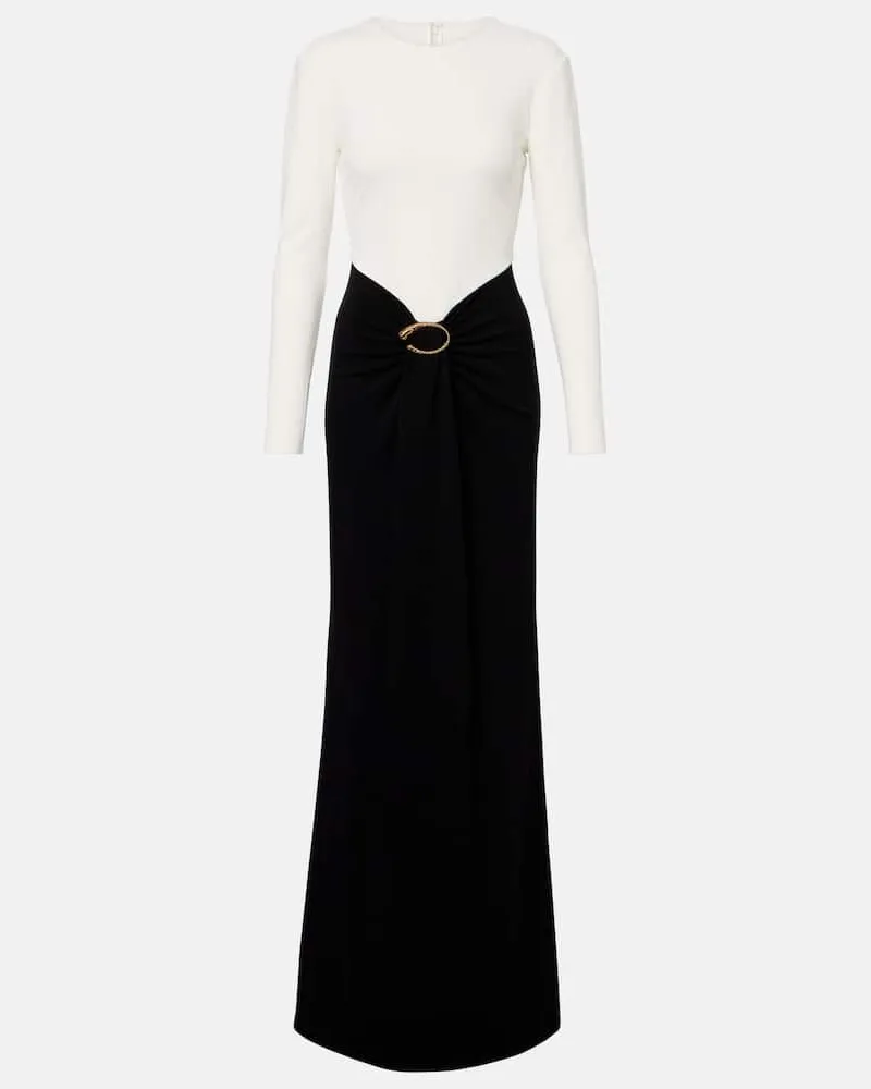 Roland Mouret Robe aus Jersey Weiß