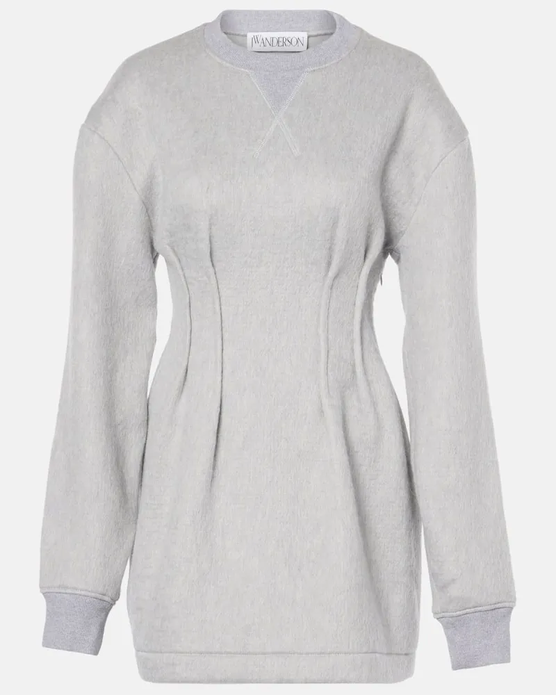 J.W.Anderson Sweatshirt-Kleid aus Jersey Grau