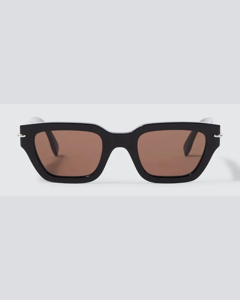 Fendi Eckige Sonnenbrille Selleria Schwarz