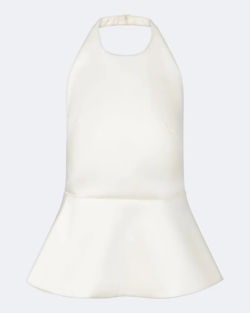 Róhe Róhe Bridal Top mit Neckholder-Ausschnitt Weiß