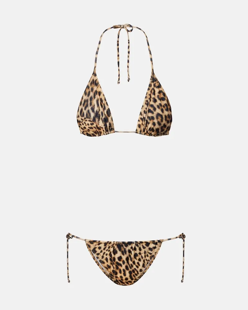 Norma Kamali Bedruckter Bikini Gelb