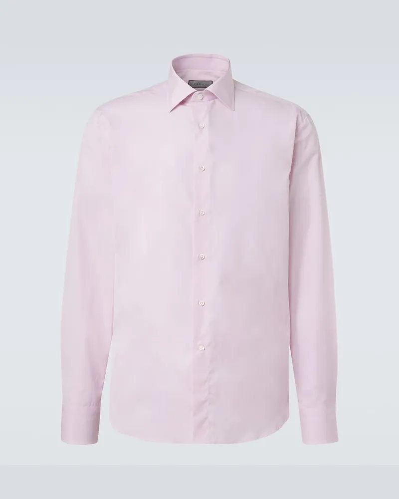 Canali Hemd aus Baumwolle Rosa