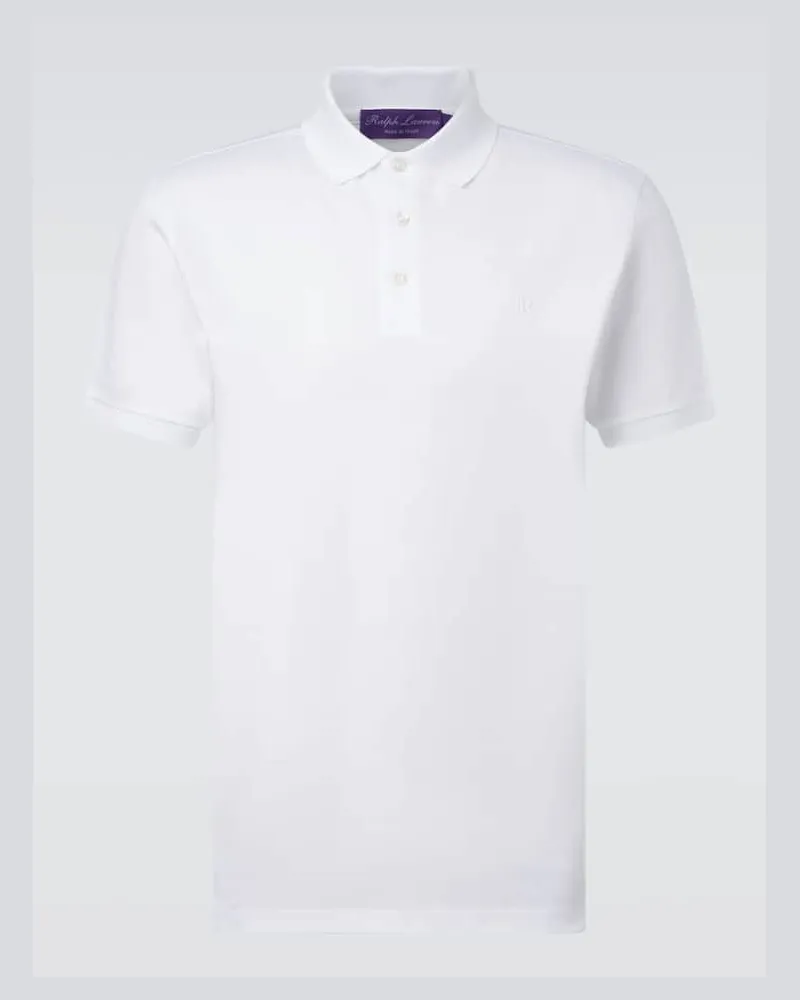 Ralph Lauren Polohemd aus Baumwoll-Piqué Weiß