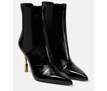 Ankle Boots aus Lackleder