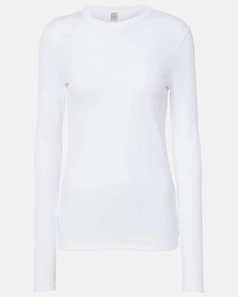 Totême Longsleeve aus Jersey Weiß