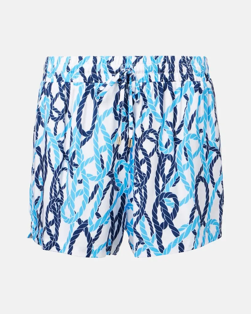 Melissa Odabash High-Rise Shorts Annie Blau