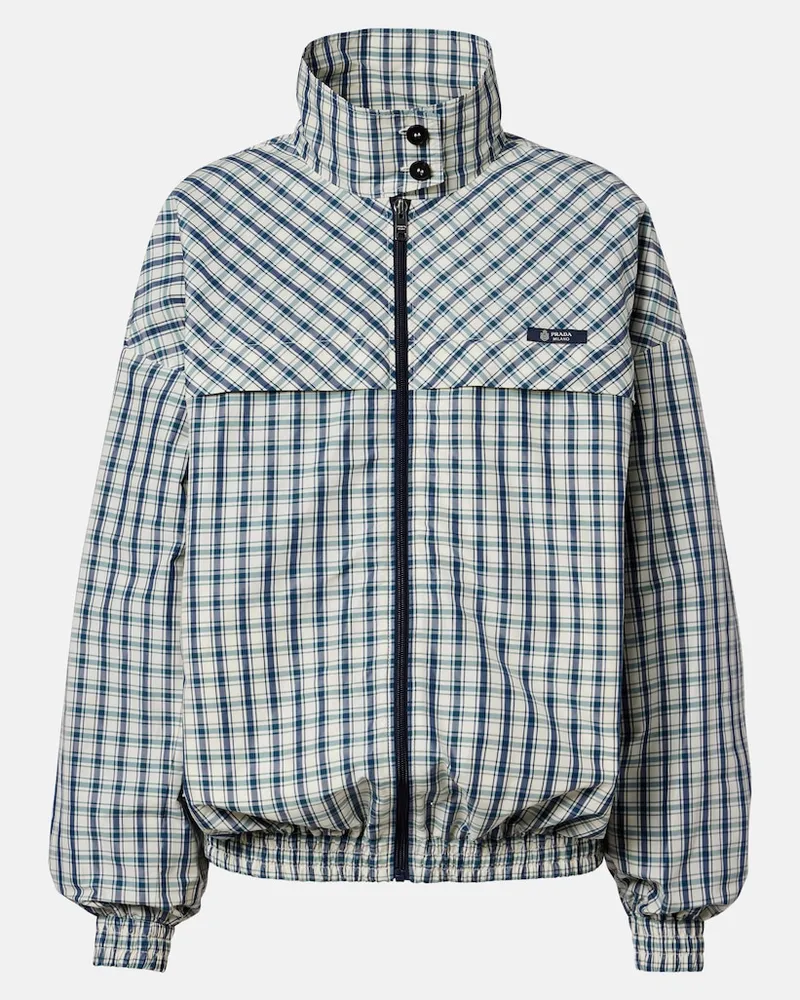 Prada Jacke aus Chambray Blau