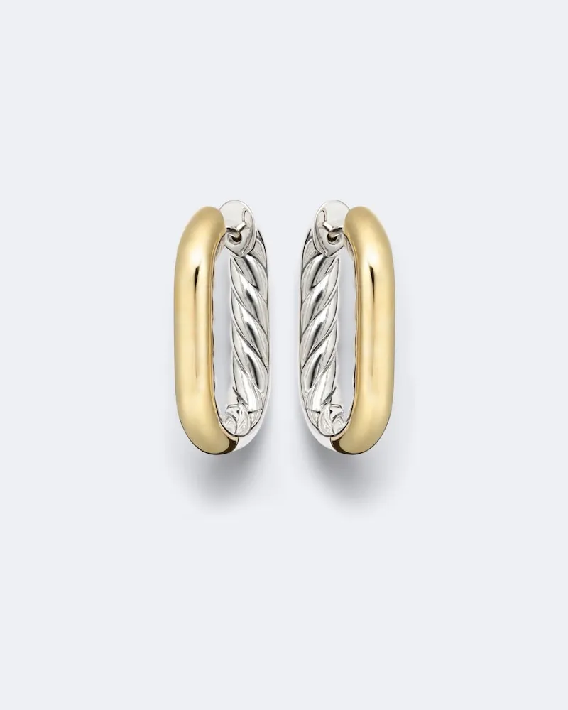 David Yurman Ohrringe DY Maison® aus 14kt Gelbgold und Sterlingsilber Silber