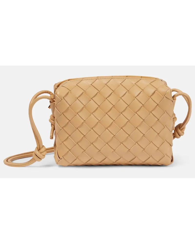 Bottega Veneta Schultertasche Loop Mini aus Leder Braun