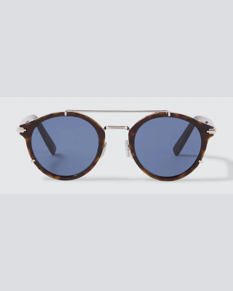 Dior Runde Sonnenbrille DiorBlackSuit R7U Schwarz