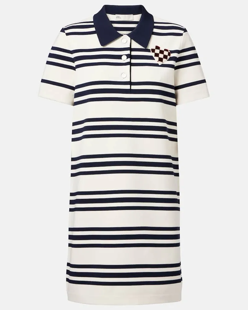 Tory Burch Polokleid aus Wolle Weiß