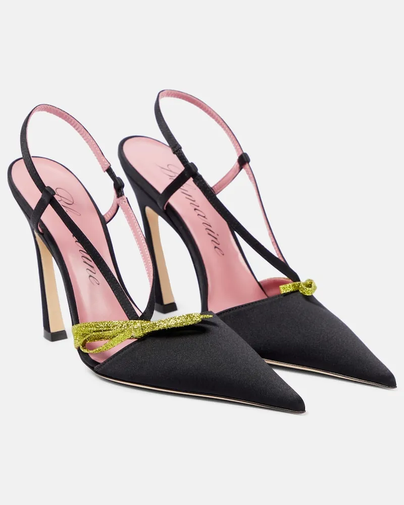 Blumarine Slingback-Pumps Shirley aus Satin Schwarz