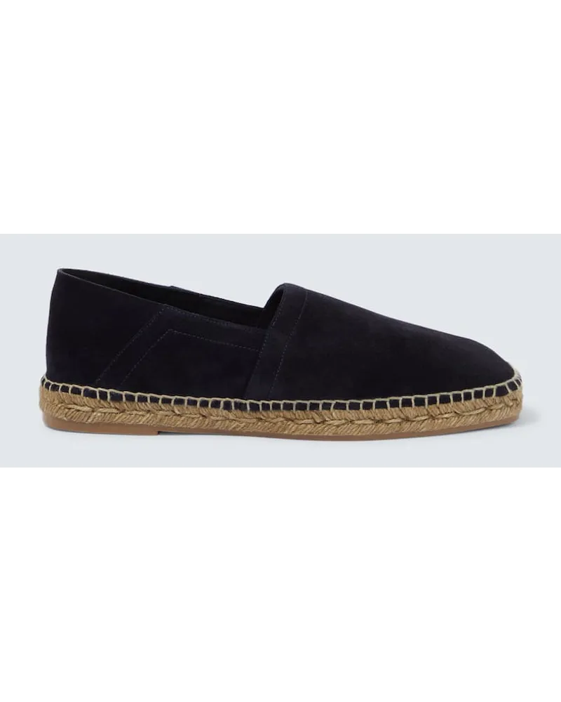 Tom Ford Espadrilles Barnes aus Veloursleder Blau