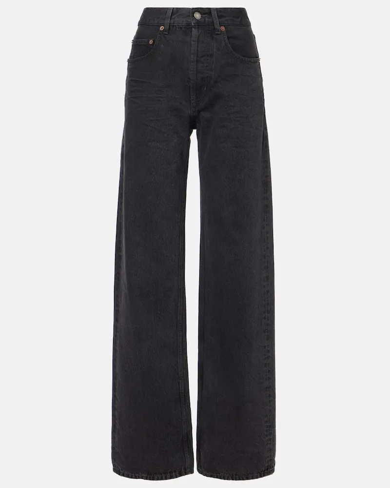 Saint Laurent Wide-Leg Jeans '90s Schwarz