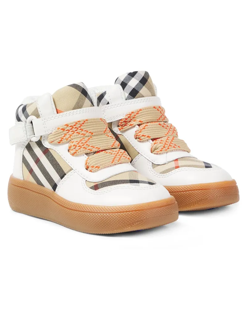 Burberry Sneakers Burberry Check mit Leder Multicolor