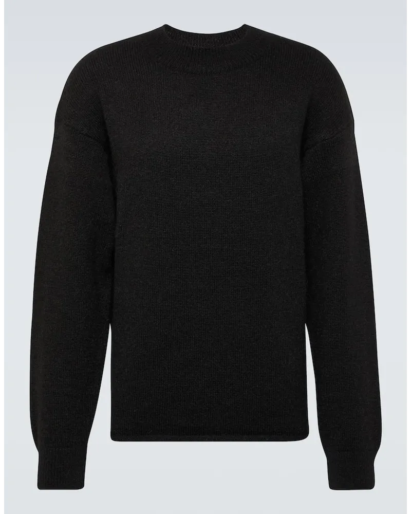 Jacquemus Pullover Le Pull aus einem Alpakawollgemisch Schwarz