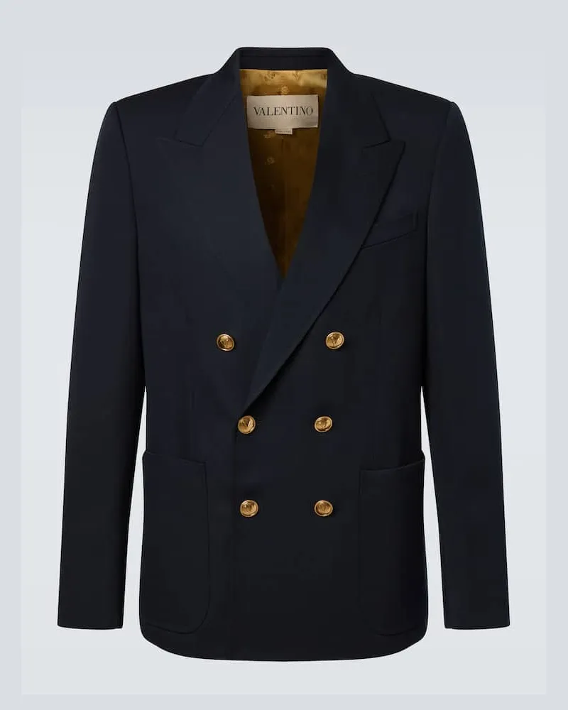 Valentino Garavani Blazer aus Schurwolle Blau