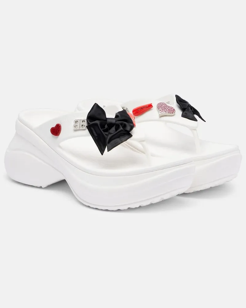 Balenciaga X Crocs Sandalen Weiß