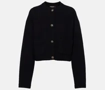 Cropped-Cardigan aus Baumwolle und Seide