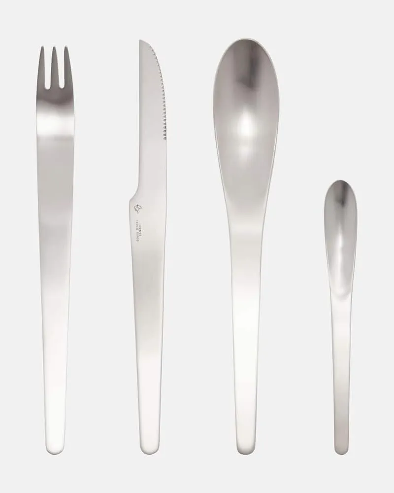 Georg Jensen Besteckset by Arne Jacobsen, 16-teilig Silber