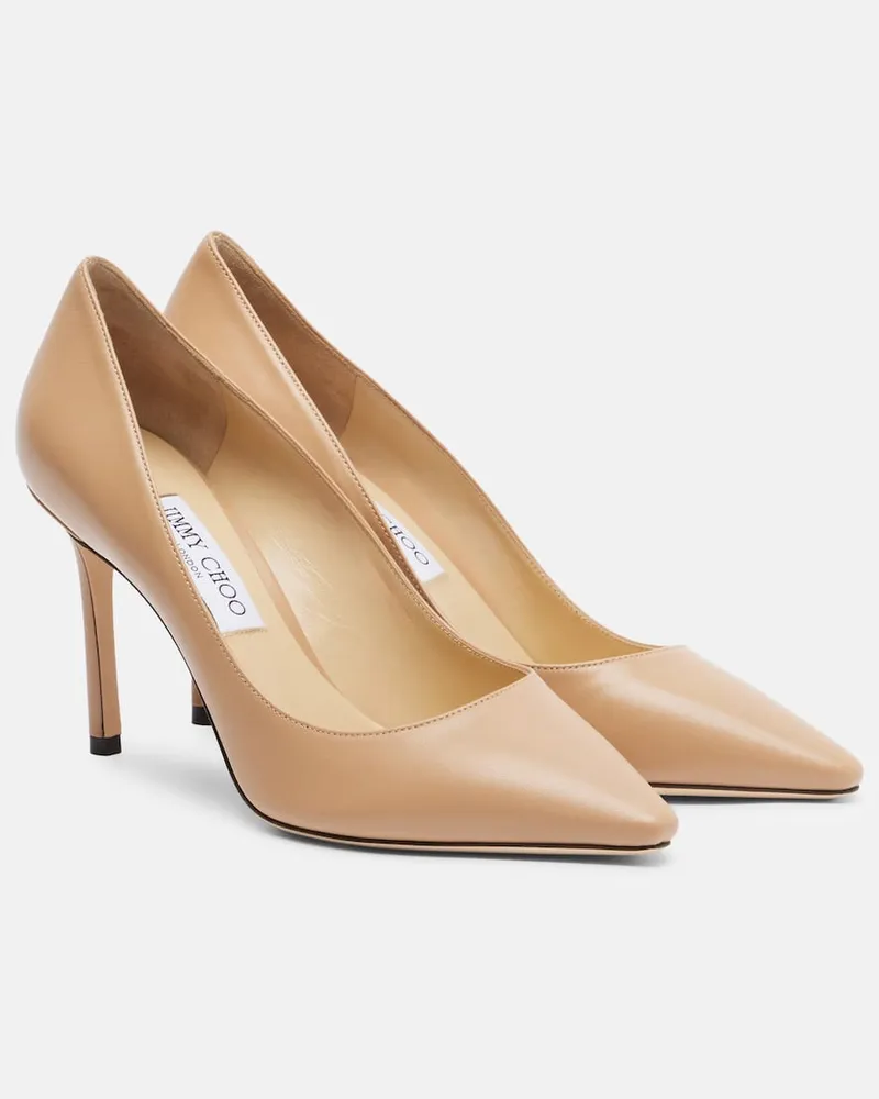 Jimmy Choo Pumps Romy aus Leder Beige