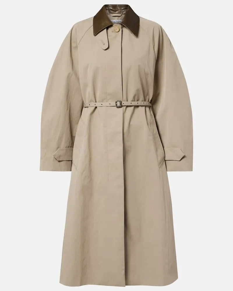Acne Studios Trenchcoat aus einem Baumwollgemisch Beige