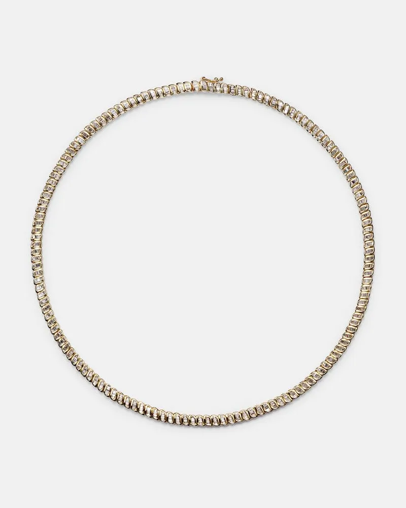 ANITA KO Choker Zoe aus 18kt Gelbgold mit Diamanten Gold