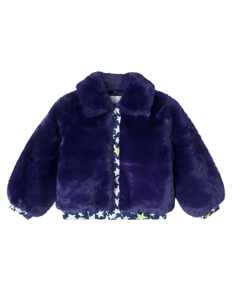 Stella McCartney Kids Bomberjacke mit Denim Blau