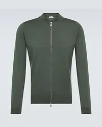 John Smedley Jacke Maclean aus Wolle Gruen