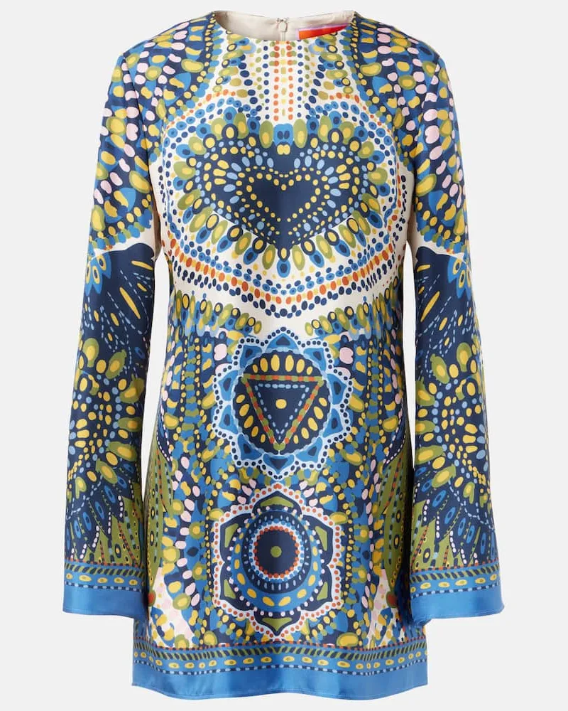 La DoubleJ Minikleid Supreme Swing aus Seide Multicolor