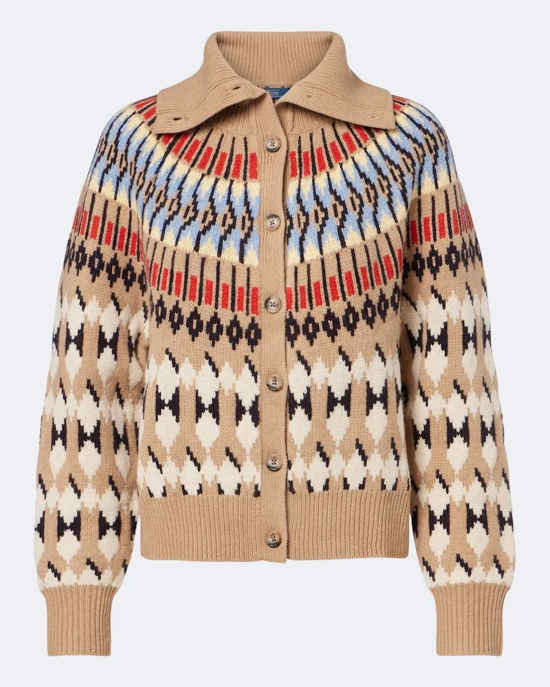 Ralph Lauren Cardigan aus Wolle und Kaschmir Multicolor