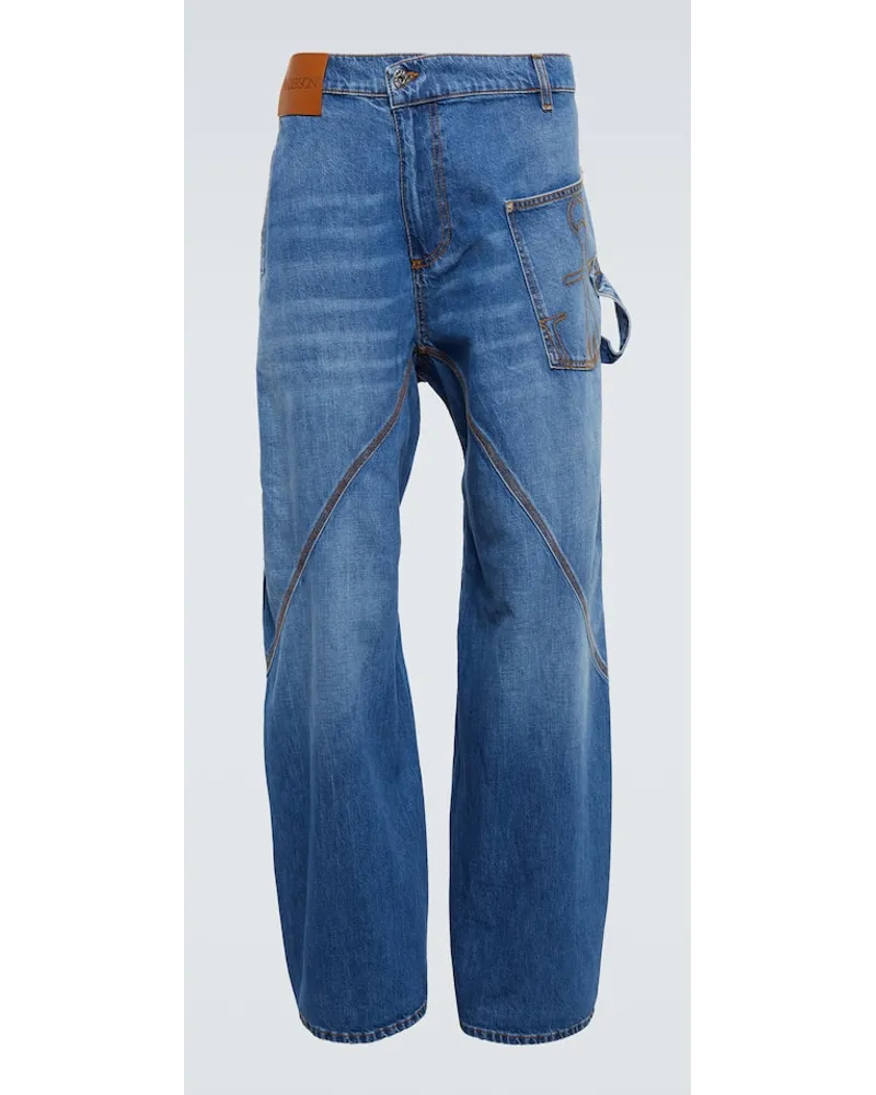 J.W.Anderson Wide-Leg Jeans Blau