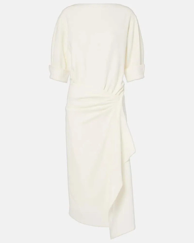 Proenza Schouler Midikleid Maisie aus Crêpe Weiß