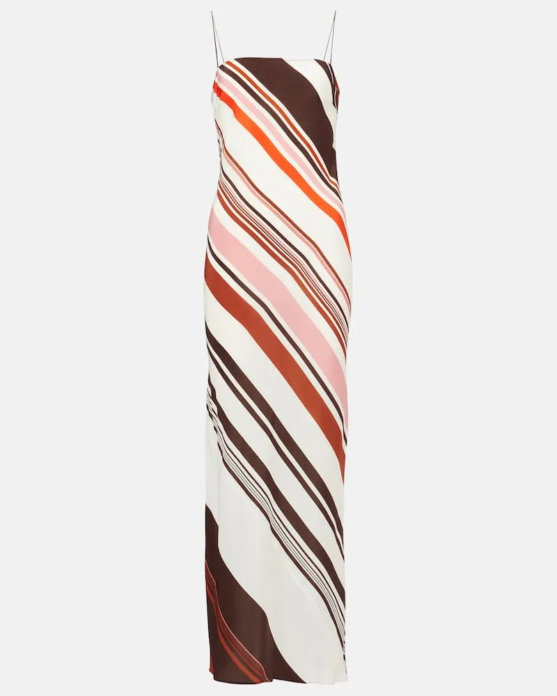 SIR Maxikleid Thistle aus Seidensatin Multicolor