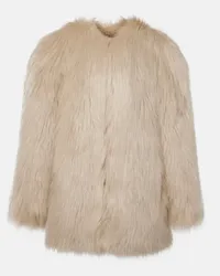 Saint Laurent Jacke aus Animal-Free Fur Nude