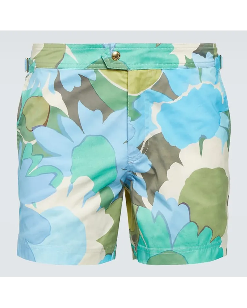 Tom Ford Bedruckte Badeshorts Multicolor