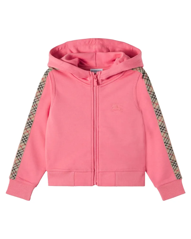 Burberry Kapuzenjacke Burberry Check EKD aus Baumwolle Rosa