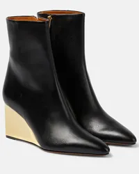 Chloé Chloe Ankle Boots Rebecca aus Leder Schwarz