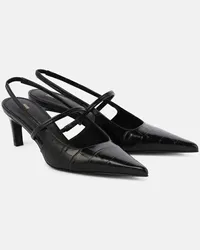 Totême Slingback-Pumps Sharp aus Leder Schwarz