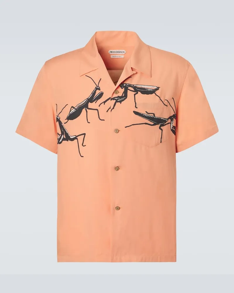 J.W.Anderson Bedrucktes Hemd Orange