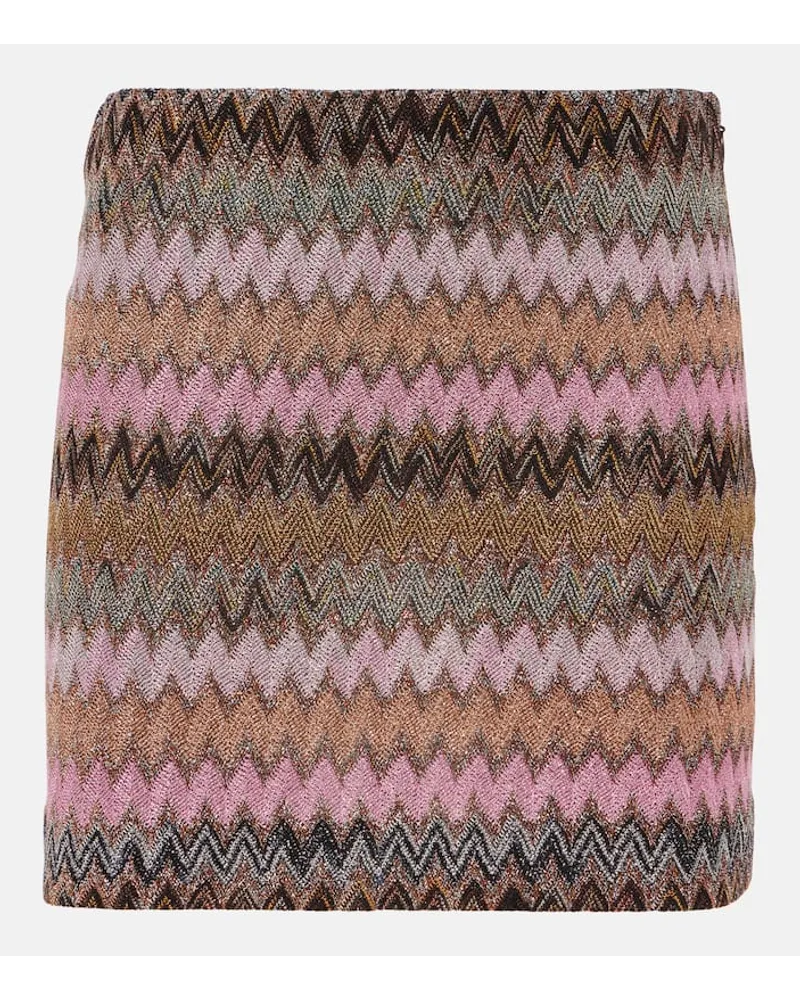 Missoni Minirock aus Haekelstrick Multicolor