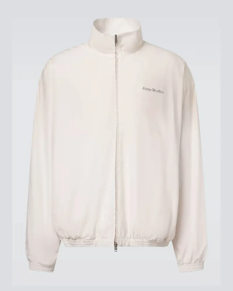 Acne Studios Bomberjacke aus Baumwollpopeline Weiß