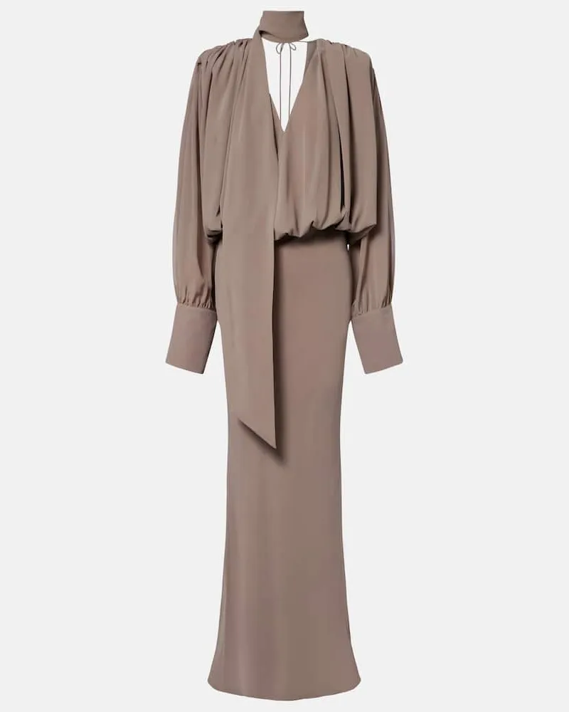 ROTATE Birger Christensen Maxikleid Grau