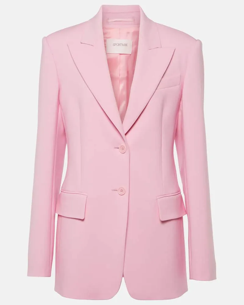 SPORTMAX Blazer Zermat aus einem Wollgemisch Rosa