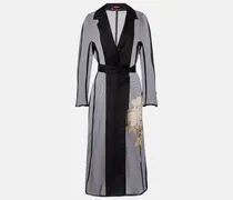 Bestickte Robe Elegante Vodka aus Seide