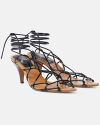 KHAITE Sandalen Arden aus Leder Schwarz