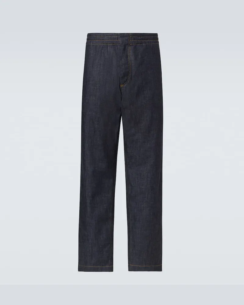 Bottega Veneta Mid-Rise Straight Jeans Blau