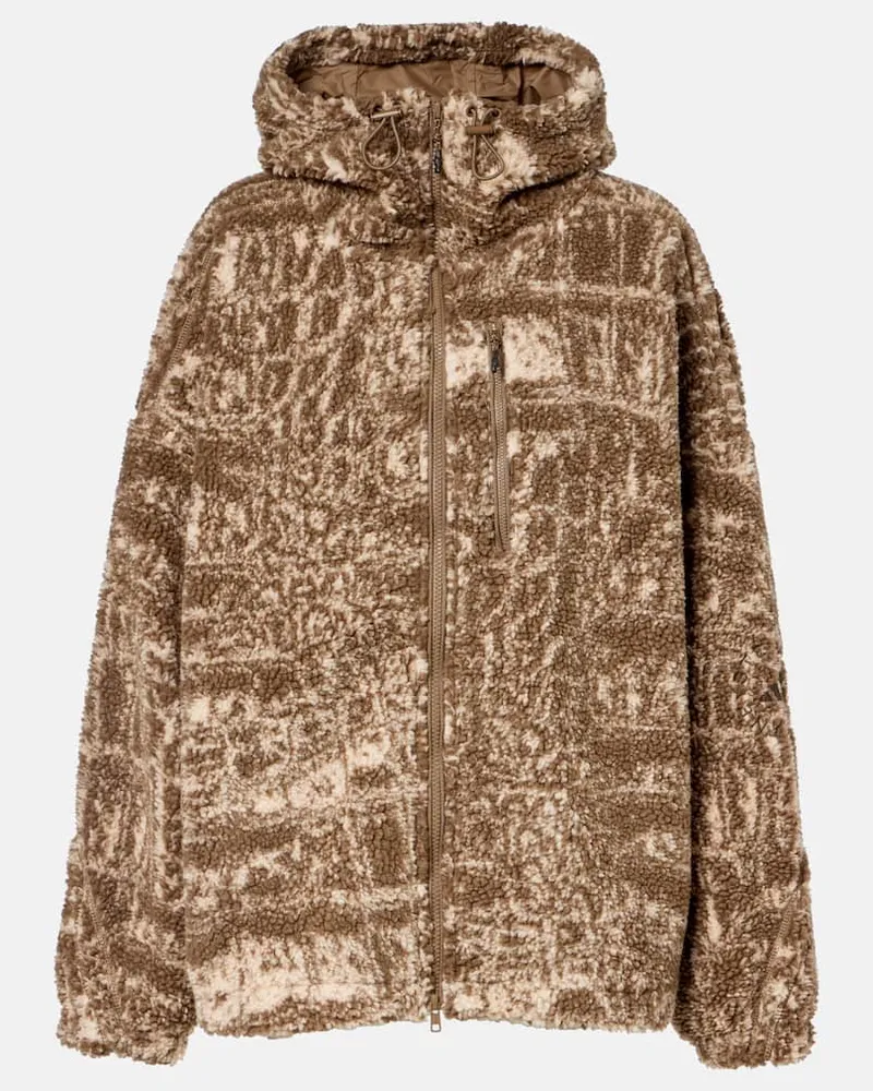 adidas Jacke aus Fleece Braun